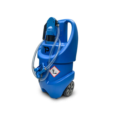 adblue urea def mobile storage tank with pump and wheels