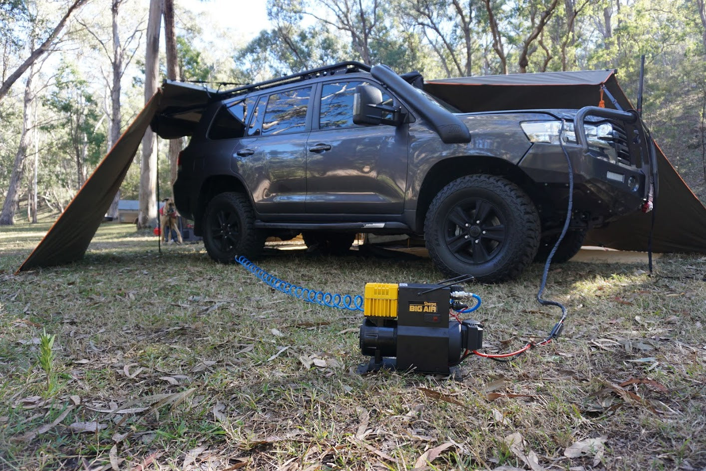 4WD heavy duty air compressor for camping and adventuring