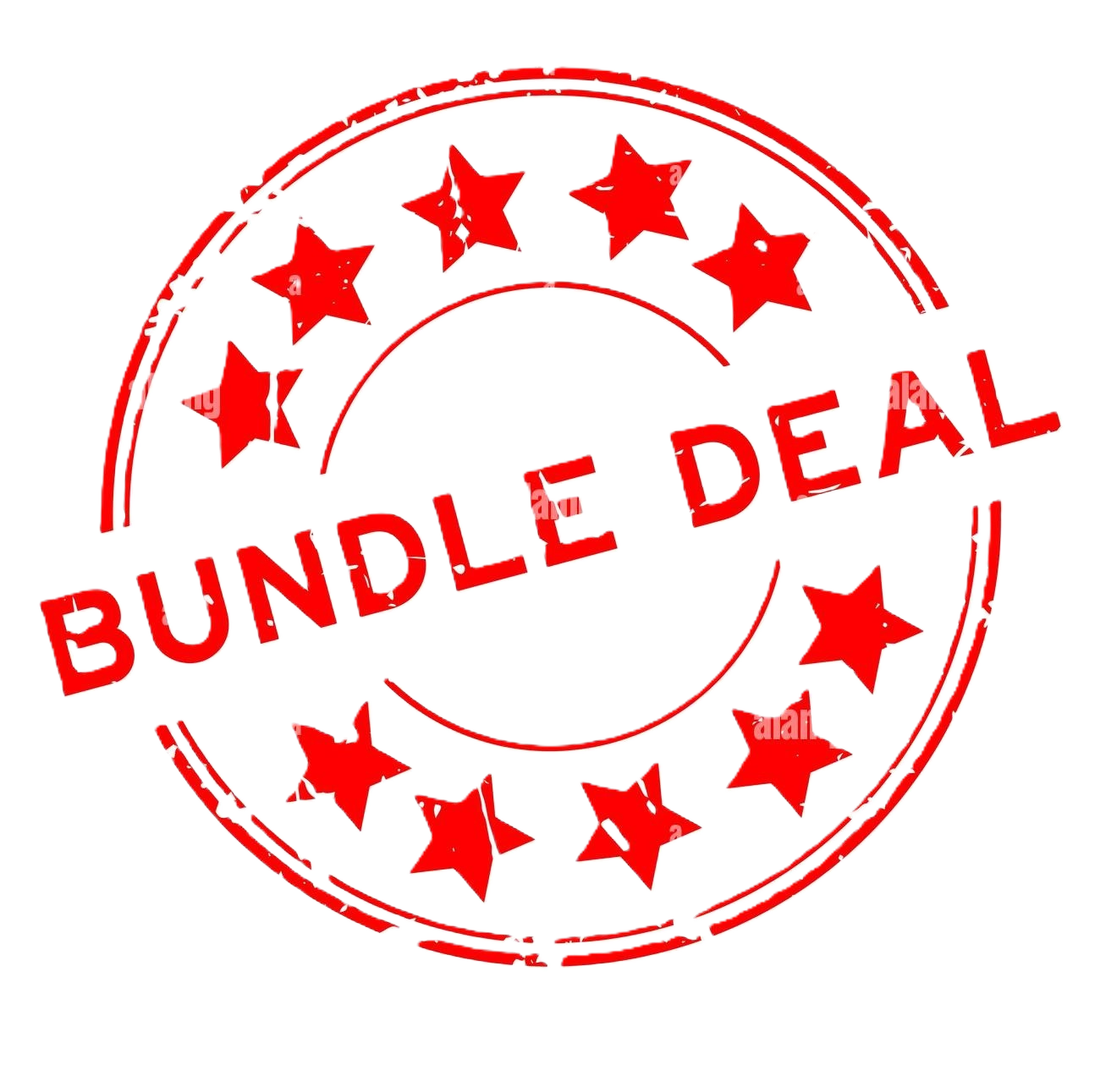 A black and yellow graphic with the text Bundle and Save Deals in bold white letters, set against an abstract geometric background.