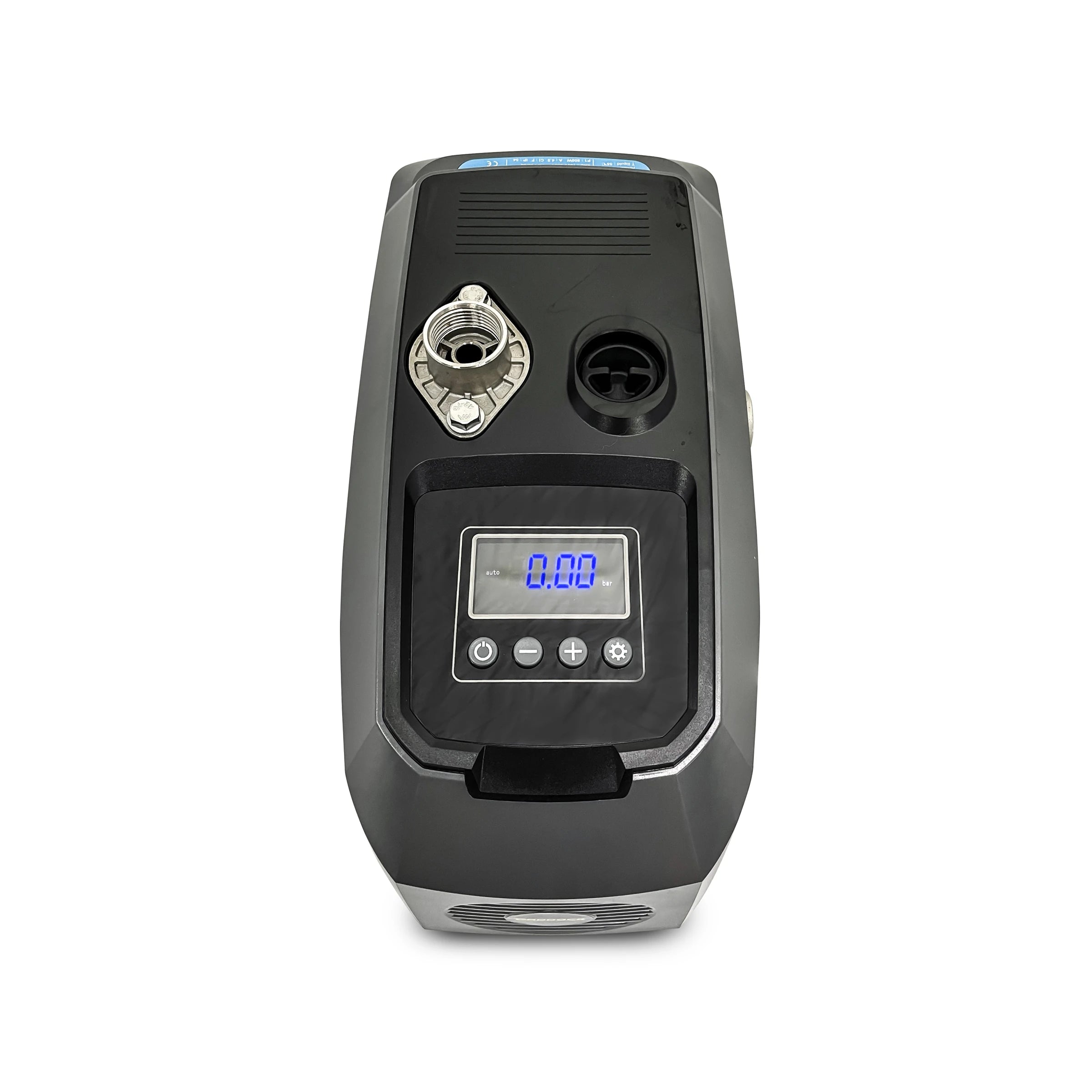 The Scintex Paddock Domestic Water Pump w/VFD 900W features a digital display, control buttons, and dual hose connectors on the front panel.