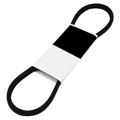 A Paddock RC Mower Blade Drive Belt, black in color, designed for mowers and built for durability.