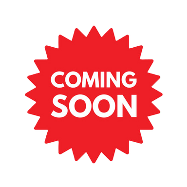 A red starburst graphic with the words COMING SOON in bold white letters centered on it. The light gray background hints at the upcoming release of the powerful Paddock™ Remote Controlled Mower 16HP - 740mm by Paddock.