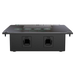 Front view of the Enerdrive DC2DC 100amp / 12v Battery Charger / MPPT Reg by FREE SHIPPING, featuring dual DC inputs, two Ethernet ports, and corner screws, set on a plain white background. Perfect for 12V 100A DC-DC battery charging.