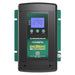 Front view of the Enerdrive DC2DC 30amp / 24v Battery Charger / MPPT by FREE SHIPPING, showing its digital display at 21.0V, labeled buttons, and green panel highlighting multi-source input as a multi input battery charger.