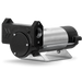 The Gespasa Diesel Transfer Pump 45L/min features a metallic cylindrical body, black front casing, and visible threaded inlet/outlet ports, all mounted on a metal base and shown against a plain white background.