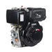 The Paddock™ 3,600 PSI Commercial Pressure Washer with 300L Tank – available in petrol or diesel models – is displayed against a white background. Manufactured by Paddock, this unit includes a prominent black engine cover, clearly labeled panels, and various exposed metal components on the sides. Designed for use in commercial pressure washing and mobile cleaning systems, the pressure washer features the fuel tank positioned on top and robust construction throughout.