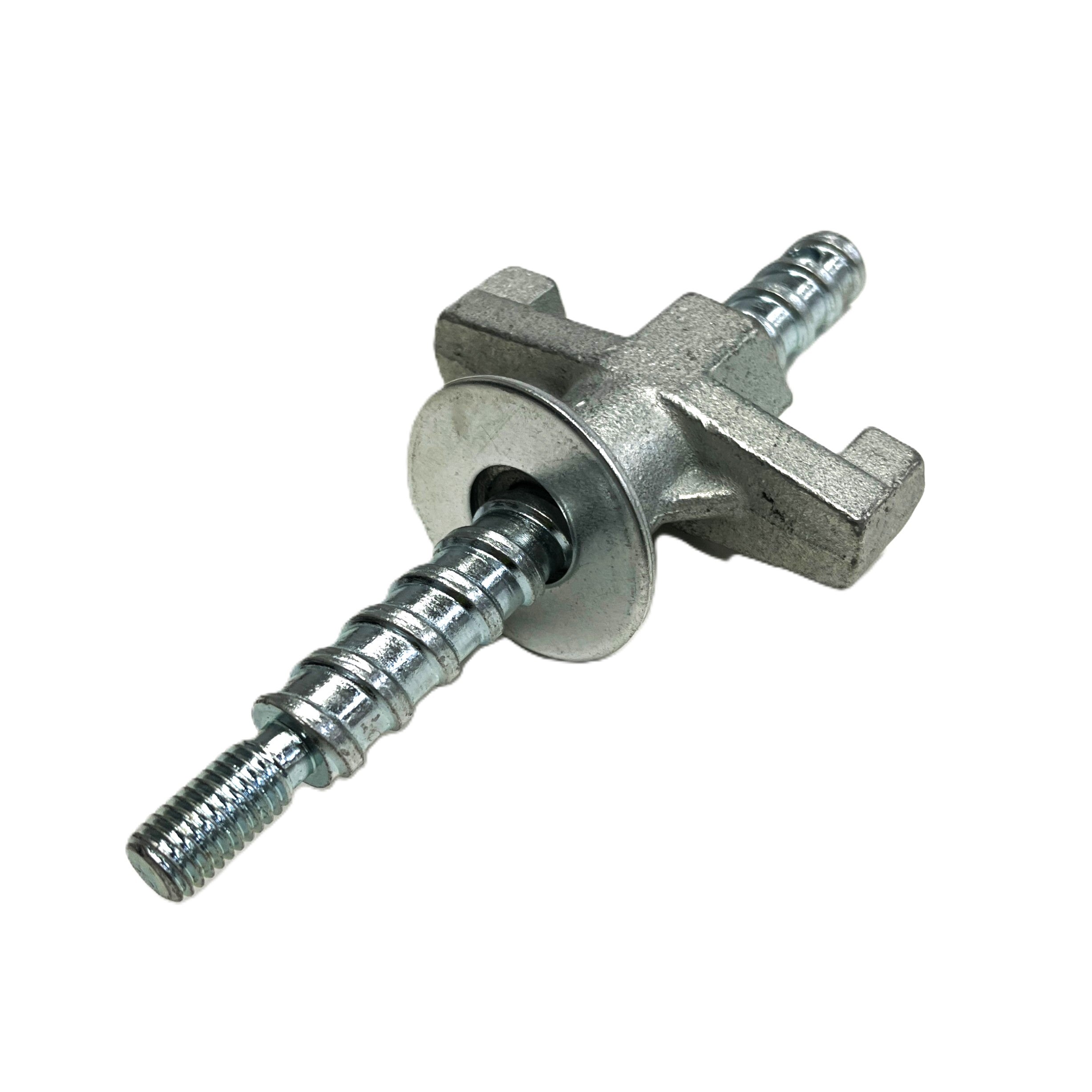 The Paddock Core Drill Anchor Bolts include a metal jack nut with washer, threaded shaft, and cross-shaped handle, designed for diamond core drilling applications—shown isolated on a white background.