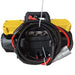 The Sherpa 4x4 'BIG V4' Air Compressor (400 L/min) & Digital Tyre Deflator Bundle features yellow side panels, a black casing, and attached black and red cables neatly coiled at the front.