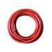 A Sherpa 4x4 Boat Winch Cable Additional 7-10m is coiled in a circle against a white background, resembling a red positive cable for American vehicles.