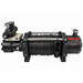 Black heavy-duty Sherpa 4x4 Hydraulic Winch with a thick rope wound around the central drum and a red warning label on the side.
