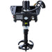 Introducing the Paddock 350mm (14″) Stump Planer Attachment from Paddock, featuring braided hoses, a labeled control box, and a robust spiral drill bit. Designed for use with construction equipment, this heavy-duty attachment is ideal for mini loader stump removal—providing reliable power and precision to tackle tough jobsites.