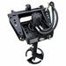 The Paddock 350mm (14″) Stump Planer Attachment by Paddock is a black hydraulic auger drive accessory complete with hoses and mounting plate, designed for use with heavy machinery such as excavators, skid steers, or mini loaders in stump removal applications. Featuring a rotating motor and auger bit and fully compatible with stump planer attachments, it enables efficient ground drilling and digging.