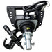 The Paddock 350mm (14″) Stump Planer Attachment by Paddock features a durable black steel frame, hydraulic hoses, and a drill bit designed for heavy machinery. Its tool head is equipped with a hook and pointed auger, making it perfect for digging or anchoring tasks. Compatible with stump planer attachments, this industrial-grade tool is ideal for use with mini loaders to efficiently remove stumps.