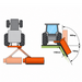 Diagram of a tractor with an attached Paddock™ PTO Offset Verge Flail Mower by Paddock, showing a 1780mm reach and a mowing angle range from 70° to 90° for efficient roadside slope mowing. This heavy-duty mower features hydraulic side shift for versatile operation.