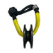 The Sherpa 4x4 Recovery Ring & Soft Shackle Bundle features a yellow soft shackle and black friction pulley for synthetic winch ropes, designed for off-road vehicle recovery by Sherpa 4x4, shown on a white background.