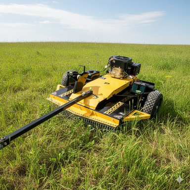 This heavy duty, tow behind, Rough Cut Mower by Paddock is the perfect unit for making new trails, mowing acreages or clearing brush and shrubs.