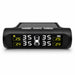 The Sherpa 4x4 Tyre Pressure Monitoring System (TPMS) from Sherpa 4x4 is a solar-powered digital system that displays real-time PSI and temperature readings for all four tires on a central screen featuring a car icon, as well as battery and sunlight indicators. Designed specifically for 4x4 vehicles, this advanced TPMS helps ensure safe and efficient journeys by providing up-to-the-minute tire pressure monitoring.