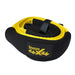 The Sherpa 4x4 Tree Trunk Protector 75mm x 3m – 8000KG features yellow strap with black padded ends and a yellow Sherpa 4x4 logo on the cover. Ideal as a recovery anchor strap for safe, reliable vehicle recovery. Coiled and secured with a black strap.