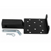 Sherpa 4x4 ATV Winch Hitch Mount, a heavy-duty steel mount with a flat plate featuring multiple mounting holes, accompanied by a hitch pin and clip.