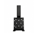 Black Sherpa 4x4 ATV Winch Hitch Mount featuring a 2″ receiver bar and a mounting plate with multiple circular holes.