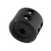 Black cylindrical Sherpa 4x4 Winch Cable Stopper / Up to 12.7mm with two metal screws, used as a 4x4 recovery accessory.