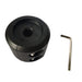 Black rubber Sherpa 4x4 Winch Cable Stopper / Up to 12.7mm with a center hole, two metal mounting screws, and a small hex key.