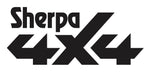 Black Sherpa 4x4 logo featured on a Sherpa 4x4 Winch Extension / Tow Straps 75mm - 15,900KG (35,500lb).