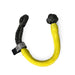 The Sherpa 4x4 Soft Rope Shackle, a yellow and black synthetic shackle with braided ends and Sherpa 4x4 branding, is ideal for recovery kits and displayed on a white background.