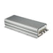 The Trolltek™ Voltage DC-DC Buck Boost Converter by Trolltek features ribbed fins for heat dissipation and labeled input/output terminals, ideal for industrial or marine applications.