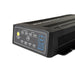 The Trolltek™ 40Amp DC/DC Charger with MPPT Solar Input by Trolltek features a black design with clearly labeled indicator lights and buttons on the front panel, including alternator and solar charging status indicators, as well as a prominent blue “40A 12V 24V DC TO DC SMART” label on the right. This versatile unit also serves as a marine battery charger and is equipped with an advanced MPPT Solar Regulator for efficient solar charging performance.