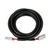 The Trolltek™ Extension Cable is a coiled, heavy-duty 8AWG black cable measuring 5 meters, equipped with gray 50A Anderson plugs on both ends—each connector featuring clearly marked red and black wires—making it ideal for use as an Anderson battery connector cable in dual battery systems.