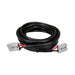 Introducing the Trolltek™ Extension Cable - 8AWG x 5m with 50A Anderson Plugs by Trolltek: This heavy-duty, coiled black extension cable features gray rectangular Anderson connectors on both ends with visible red and black wires near the plugs. Designed for secure power transmission, it’s ideal for dual battery systems thanks to its reliable Anderson battery connector cables.
