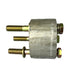 Scintex Turf Cutter Blade Spacer & Bolts—ideal for replacing spacers and bolts when fitting larger blades (excluding 300mm) to your turf cutter. Cylindrical metal spacer with three bolts and nuts, shown on a white background.