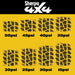 Diagram showing tire tread prints at pressures from 50psi to 15psi, with contact area increasing as pressure drops. Sherpa 4x4 Tyre Deflators - 4pk enable fast deflation for tough terrain. Brand: Sherpa 4x4.