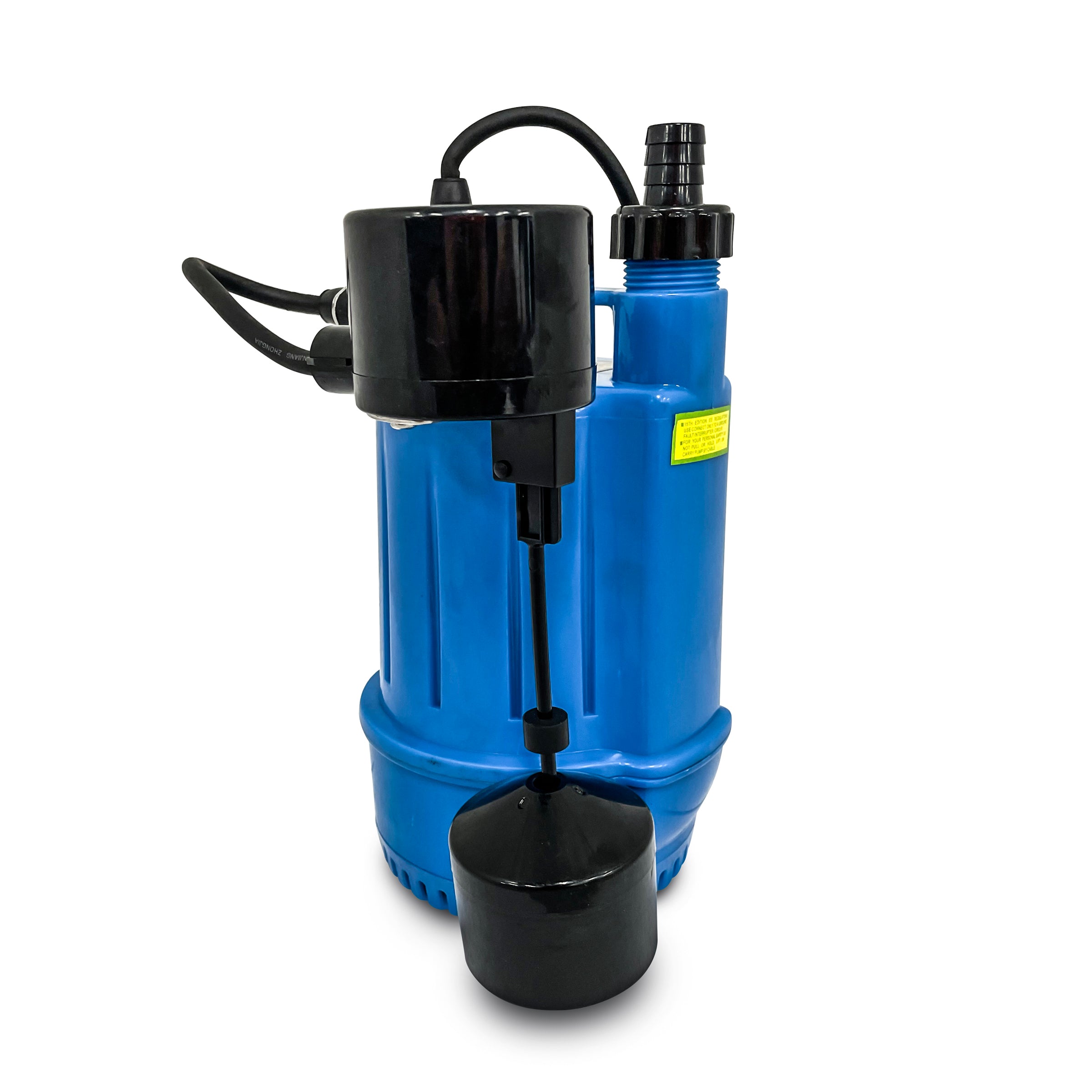 adjustable float submersible tight access pump
