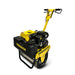 The Paddock Honda Single Drum Roller is a yellow and black walk-behind vibratory compactor ideal for compacting soil, asphalt, and gravel on construction sites. Reliable performance for those needing efficient drum roller compactors.