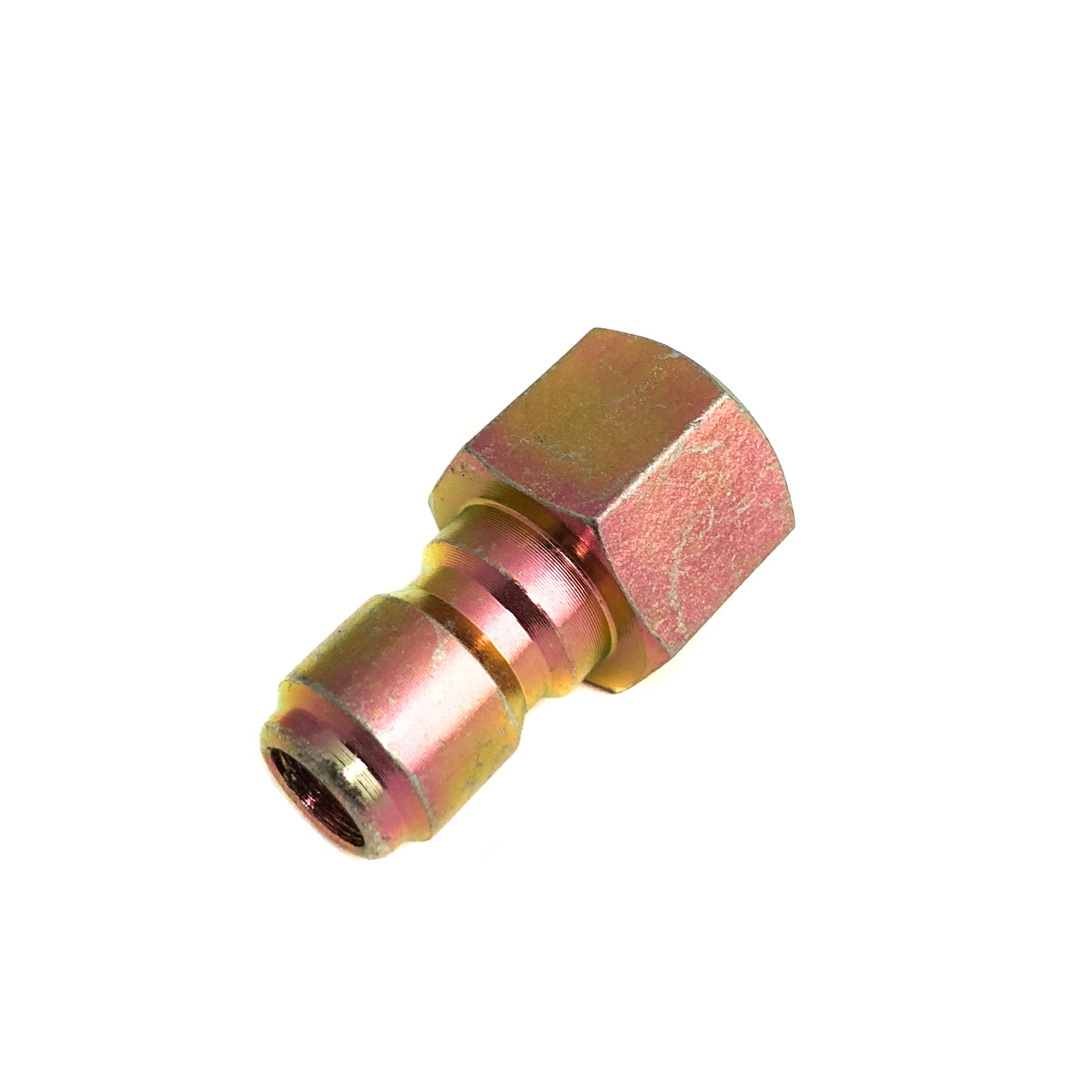 Pressure washer fitting brass 3-8 QD plug x 3-8 Female