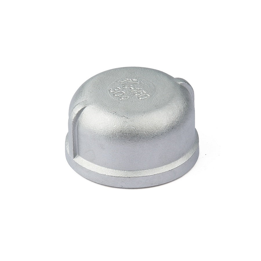 round cap pipe fittings bsp stainless steel