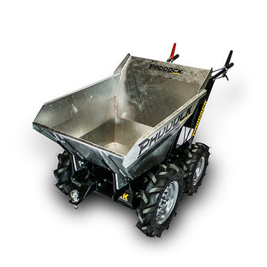 The Paddock Tow Ball Hitch (Power Barrow) is designed for transporting materials over rough terrain, featuring durable construction and a metallic tipping tray.