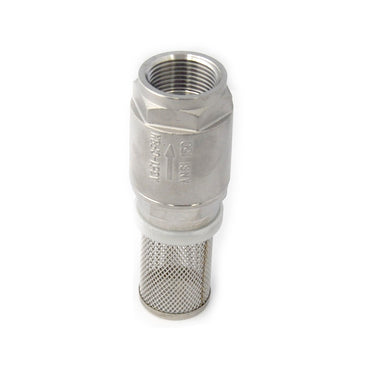 316 stainless steel suction strainer foot valve