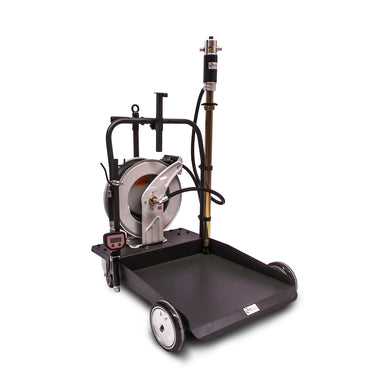 oil and lubricant pump drum trolley
