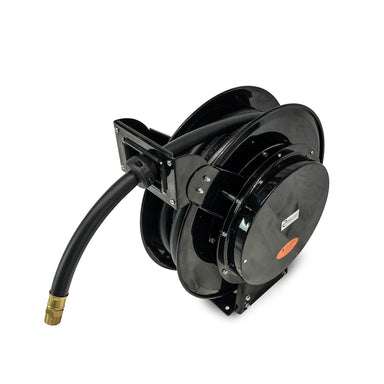 retractable hose reel for fuels and oils